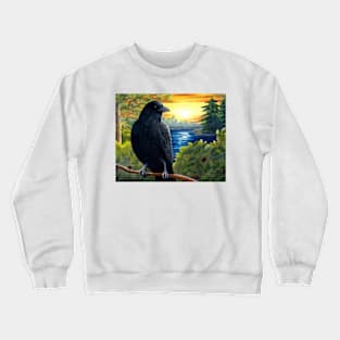 Bird 63 Crow Raven Crewneck Sweatshirt